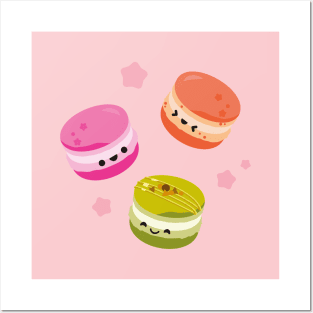 Happy macarons Posters and Art